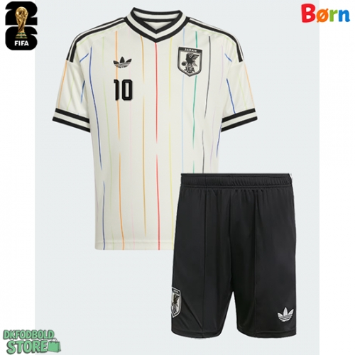 Japan Ritsu Doan #10 Replika Babytøj Udebanesæt Børn VM 2026 Kortærmet (+ Korte bukser)